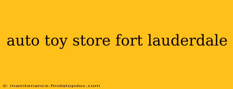auto toy store fort lauderdale