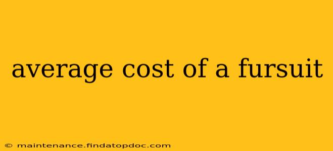 average cost of a fursuit