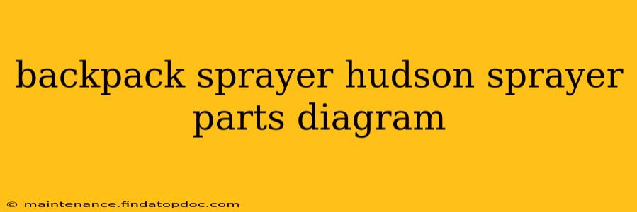 backpack sprayer hudson sprayer parts diagram
