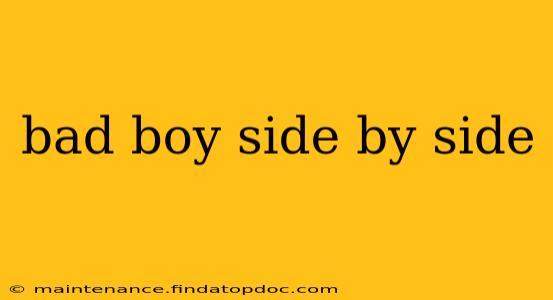 bad boy side by side