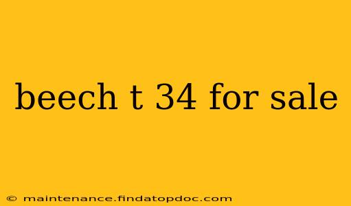 beech t 34 for sale