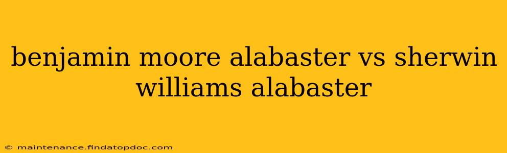 benjamin moore alabaster vs sherwin williams alabaster