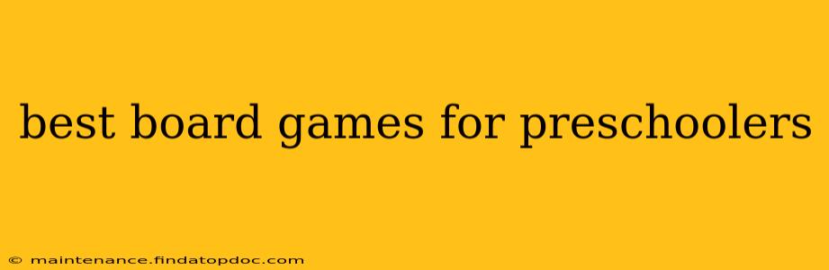 best board games for preschoolers