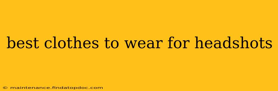 best clothes to wear for headshots