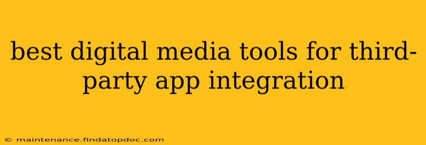 best digital media tools for third-party app integration