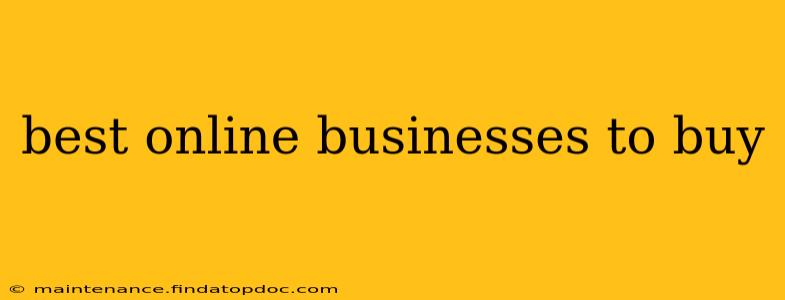 best online businesses to buy
