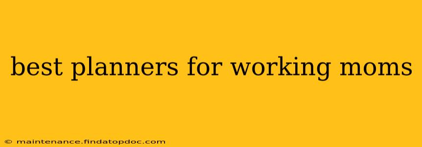 best planners for working moms