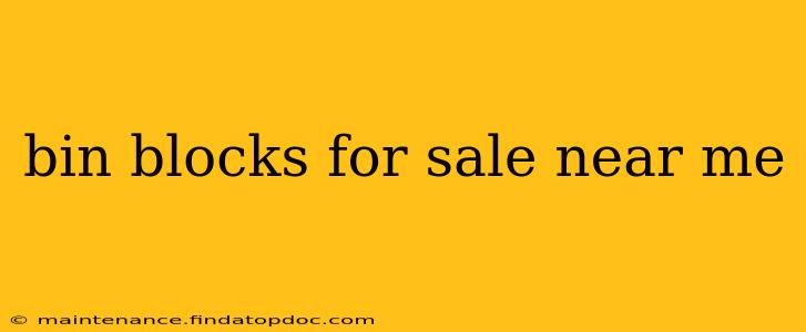 bin blocks for sale near me