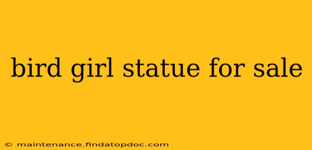 bird girl statue for sale