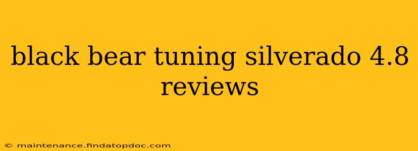 black bear tuning silverado 4.8 reviews