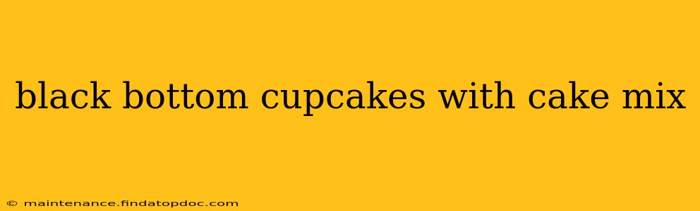 black bottom cupcakes with cake mix