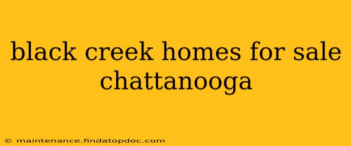 black creek homes for sale chattanooga