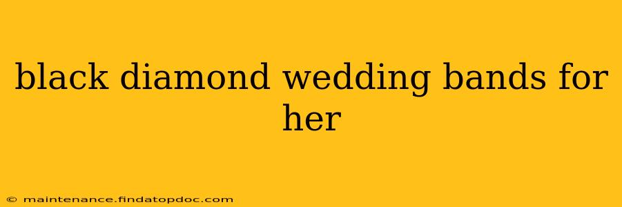 black diamond wedding bands for her