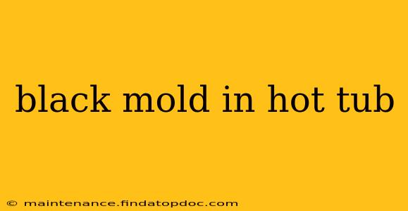 black mold in hot tub