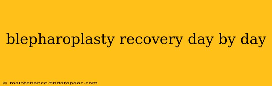 blepharoplasty recovery day by day