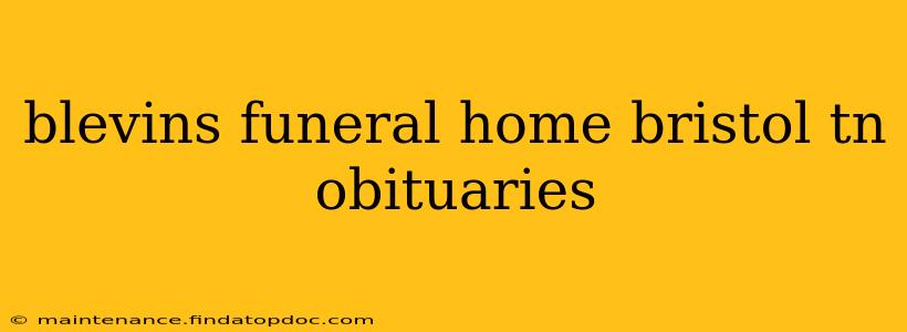 blevins funeral home bristol tn obituaries
