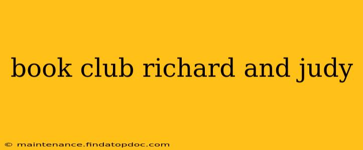 book club richard and judy