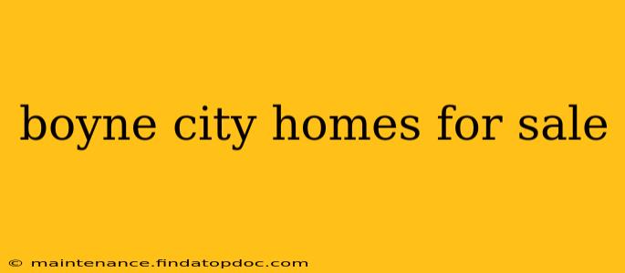 boyne city homes for sale