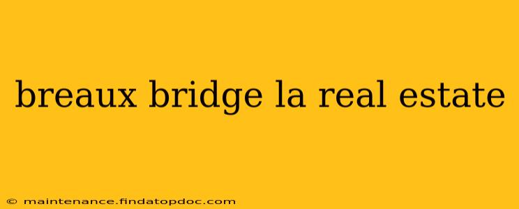 breaux bridge la real estate