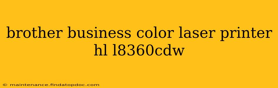 brother business color laser printer hl l8360cdw