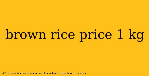 brown rice price 1 kg
