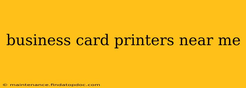 business card printers near me