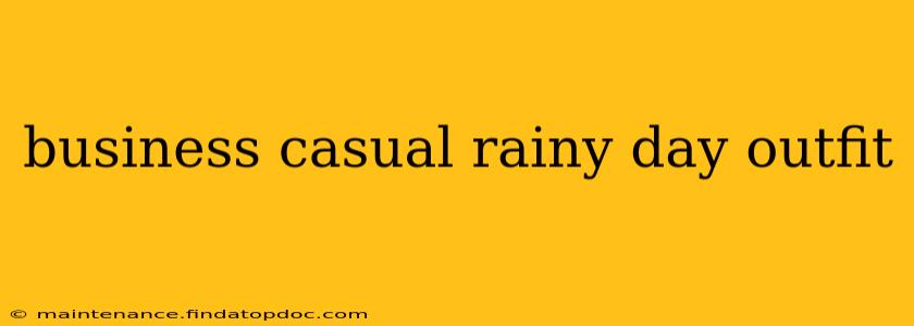 business casual rainy day outfit