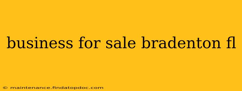 business for sale bradenton fl