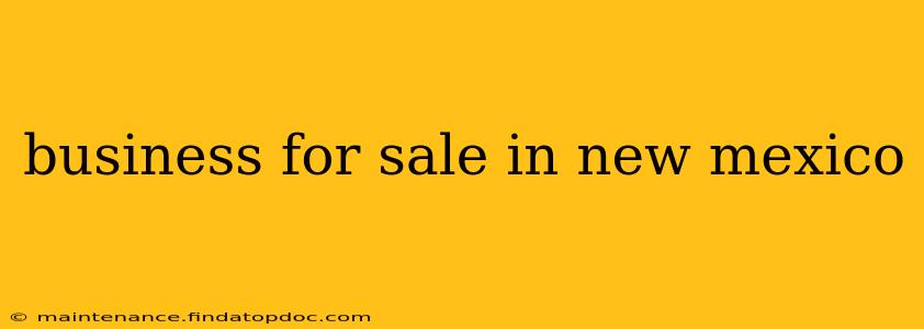 business for sale in new mexico