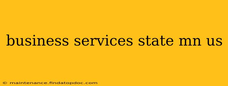 business services state mn us