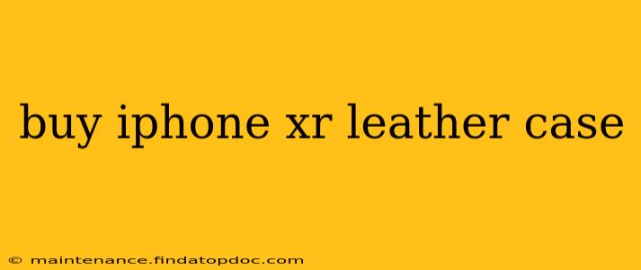 buy iphone xr leather case