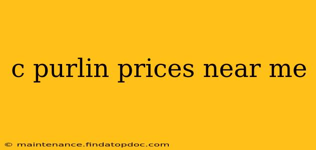 c purlin prices near me