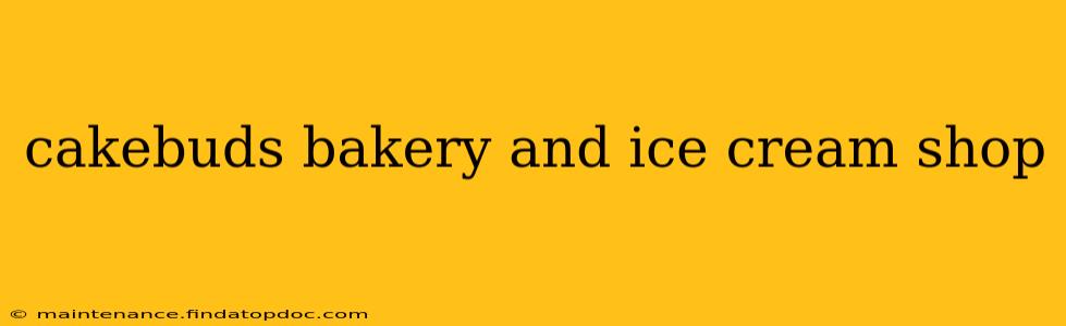 cakebuds bakery and ice cream shop