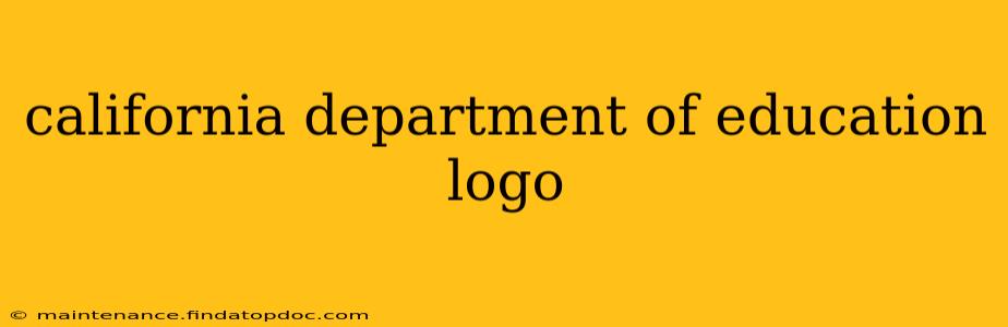 california department of education logo
