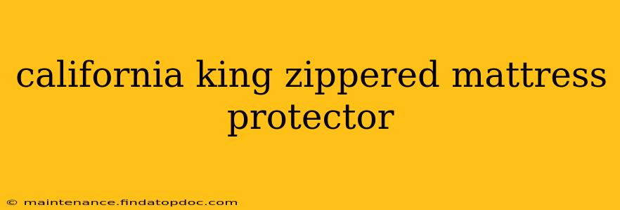 california king zippered mattress protector