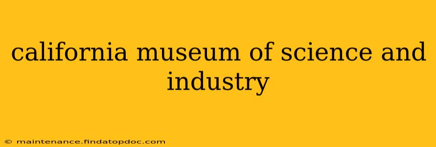 california museum of science and industry