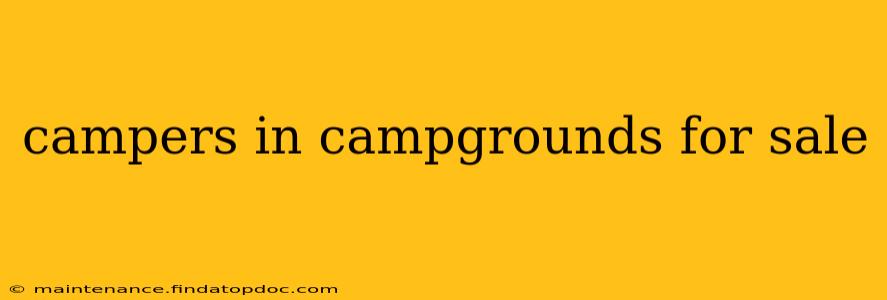 campers in campgrounds for sale