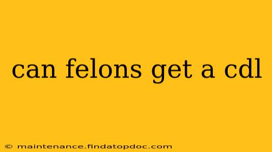 can felons get a cdl