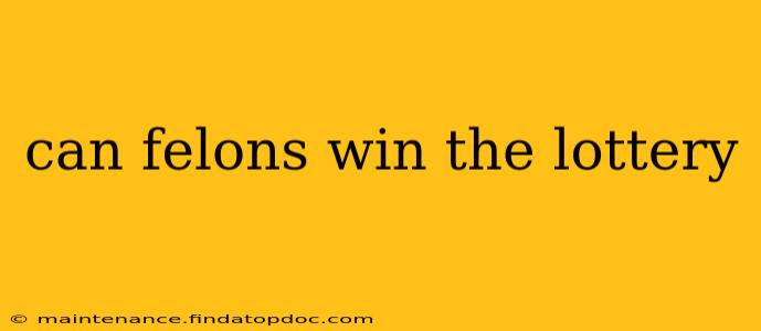 can felons win the lottery