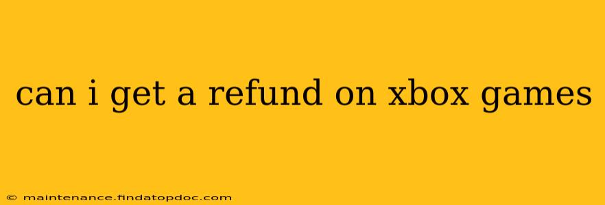 can i get a refund on xbox games