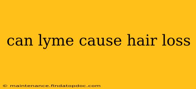 can lyme cause hair loss