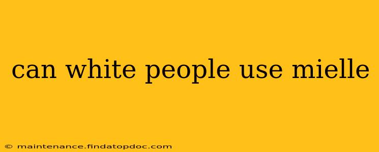 can white people use mielle