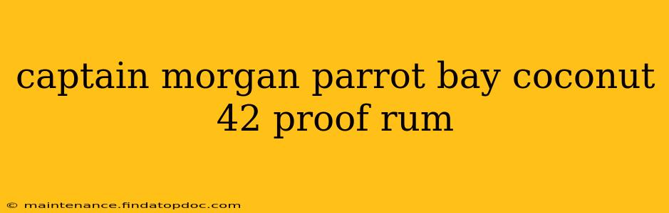 captain morgan parrot bay coconut 42 proof rum