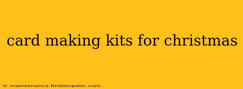card making kits for christmas