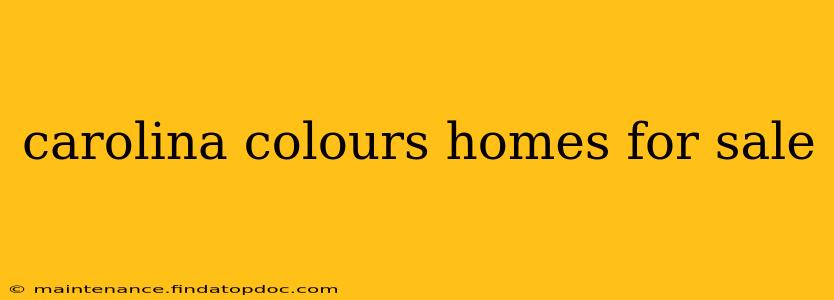carolina colours homes for sale