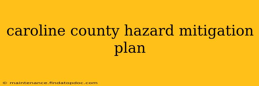 caroline county hazard mitigation plan