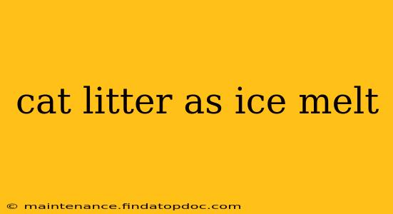 cat litter as ice melt
