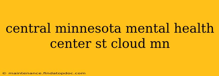 central minnesota mental health center st cloud mn