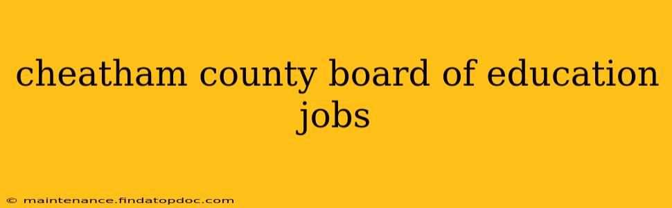 cheatham county board of education jobs