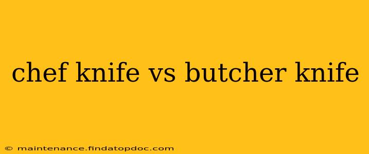 chef knife vs butcher knife